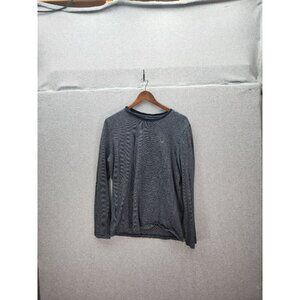 Michael Kors Mens Medium Long Sleeve Cotton Sweater Gray & Blue